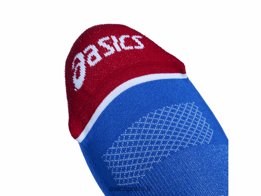 Asics chaussettes d\'équipage états-unis BXL8B21288 bleu électrique/rouge électrique