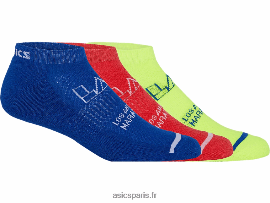 Asics coussin bas lot de 3 lam BXL8B21371 rose côtier/sarcelle du pacifique/jaune