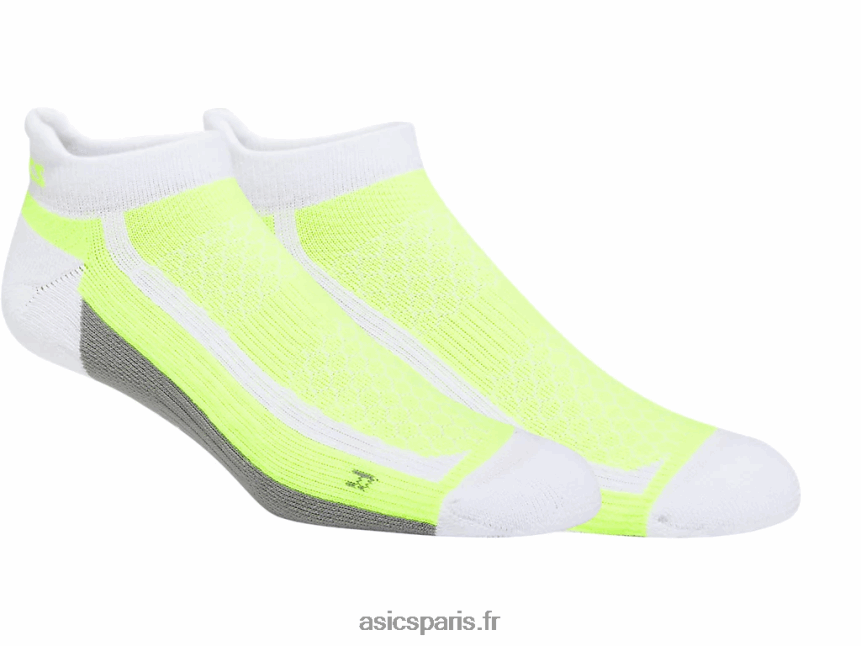 Asics nimbus plus onglet unique BXL8B21844 blanc brillant/jaune de sécurité