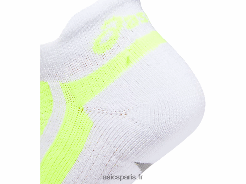 Asics nimbus plus onglet unique BXL8B21844 blanc brillant/jaune de sécurité