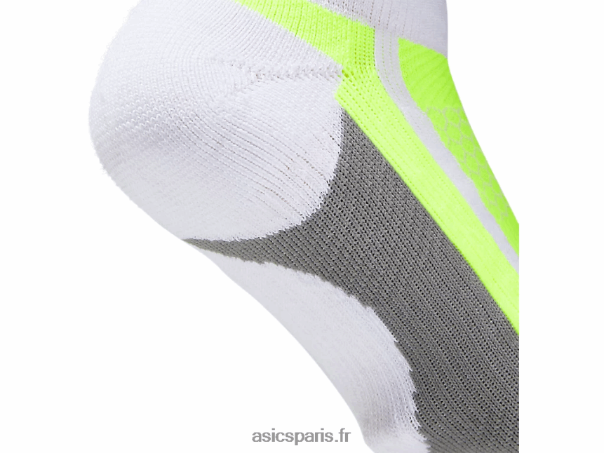 Asics nimbus plus onglet unique BXL8B21844 blanc brillant/jaune de sécurité