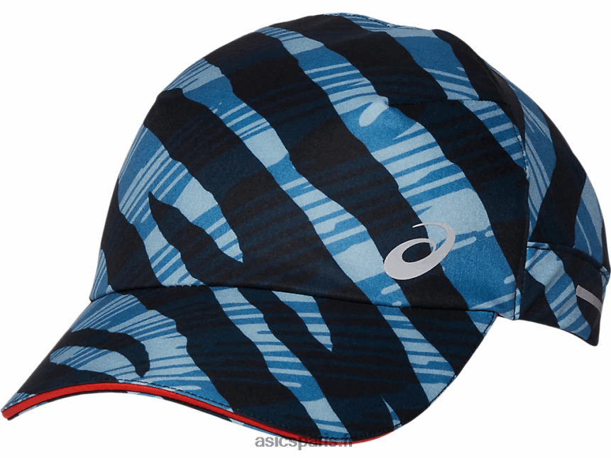 Asics casquette tissée graphique BXL8B2973 azur/tomate cerise