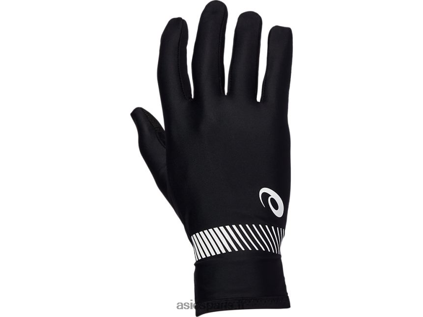 Asics gants de course BXL8B2972 noir/blanc brillant