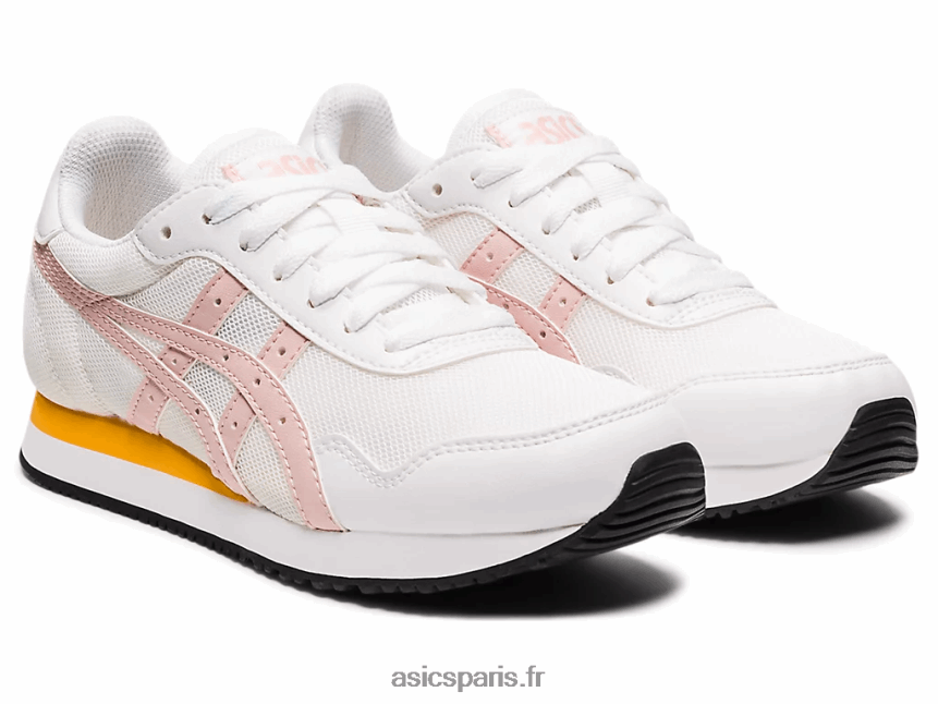 enfants Asics école primaire du coureur de tigre BXL8B24450 pêche blanc/gingembre