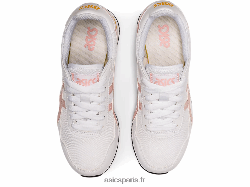 enfants Asics école primaire du coureur de tigre BXL8B24450 pêche blanc/gingembre