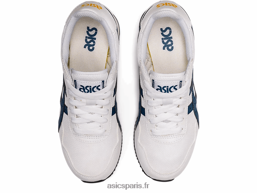 enfants Asics école primaire du coureur de tigre BXL8B24464 blanc/indigo clair