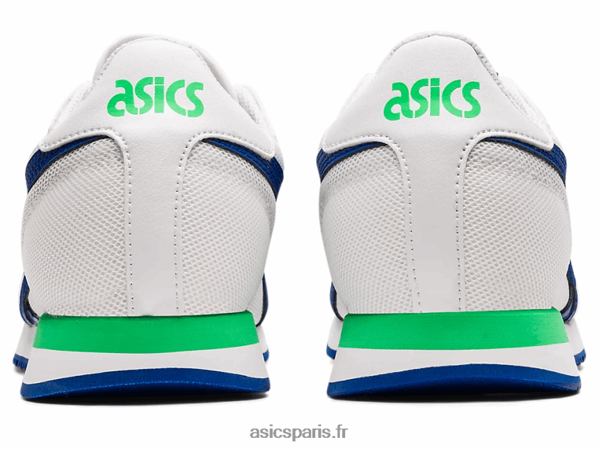 enfants Asics école primaire du coureur de tigre BXL8B24500 blanc/bleu monaco