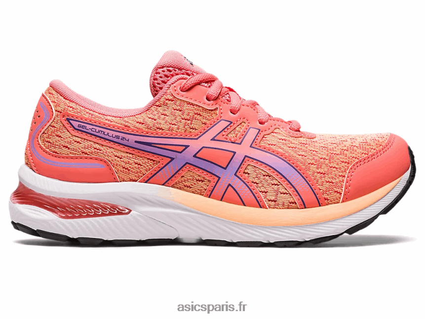 enfants Asics école primaire gel-cumulus 24 BXL8B24236 papaye/violet poussiéreux