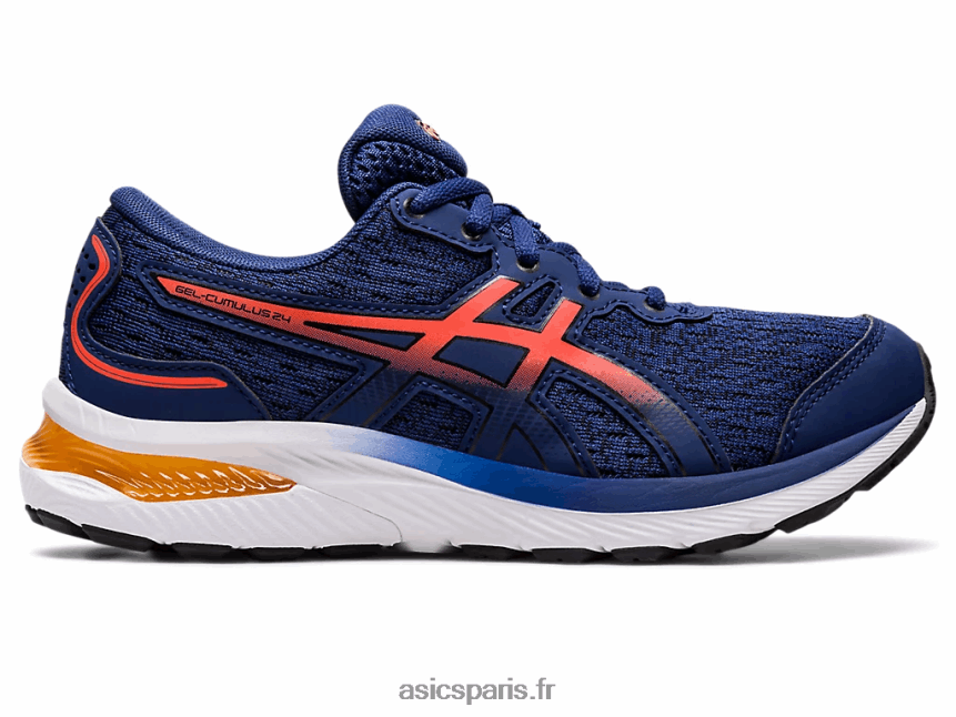 enfants Asics école primaire gel-cumulus 24 BXL8B24364 océan profond/tomate cerise