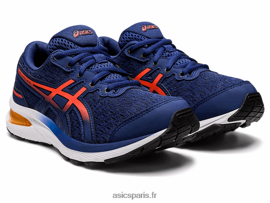 enfants Asics école primaire gel-cumulus 24 BXL8B24364 océan profond/tomate cerise