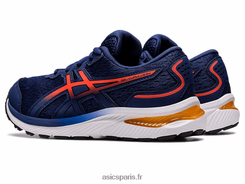 enfants Asics école primaire gel-cumulus 24 BXL8B24364 océan profond/tomate cerise