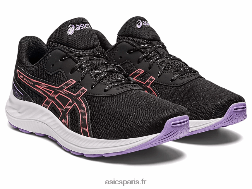 enfants Asics école primaire gel-exciter 9 BXL8B24302 noir/papaye