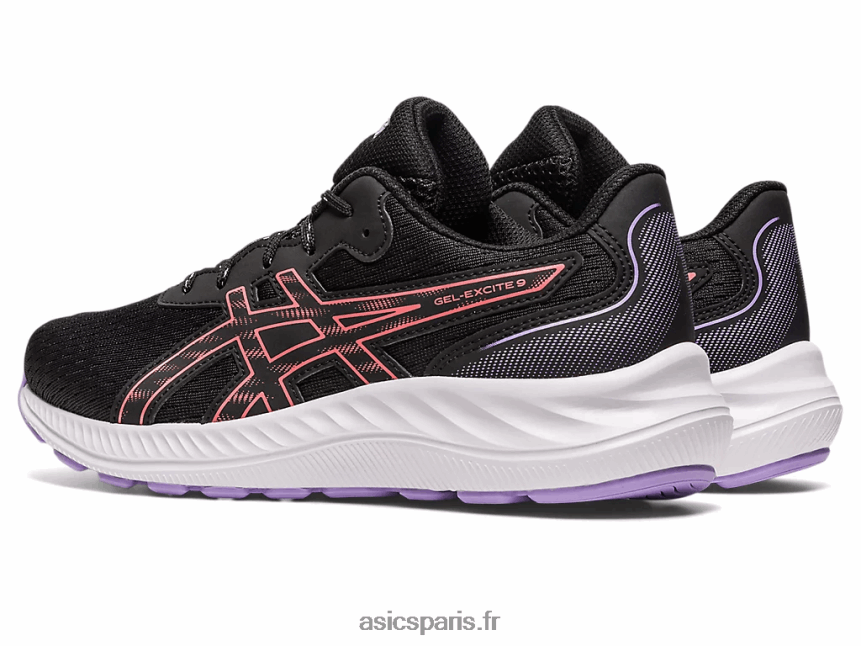 enfants Asics école primaire gel-exciter 9 BXL8B24302 noir/papaye