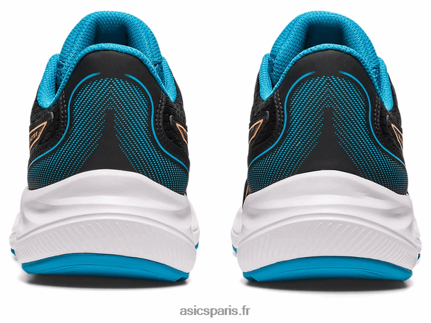 enfants Asics école primaire gel-exciter 9 BXL8B24307 noir/pêche soleil