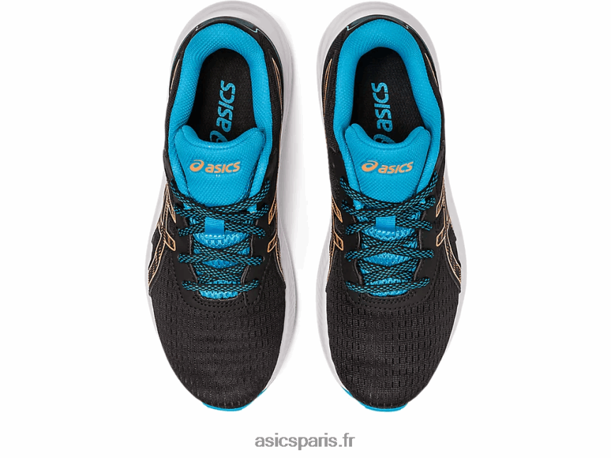 enfants Asics école primaire gel-exciter 9 BXL8B24307 noir/pêche soleil