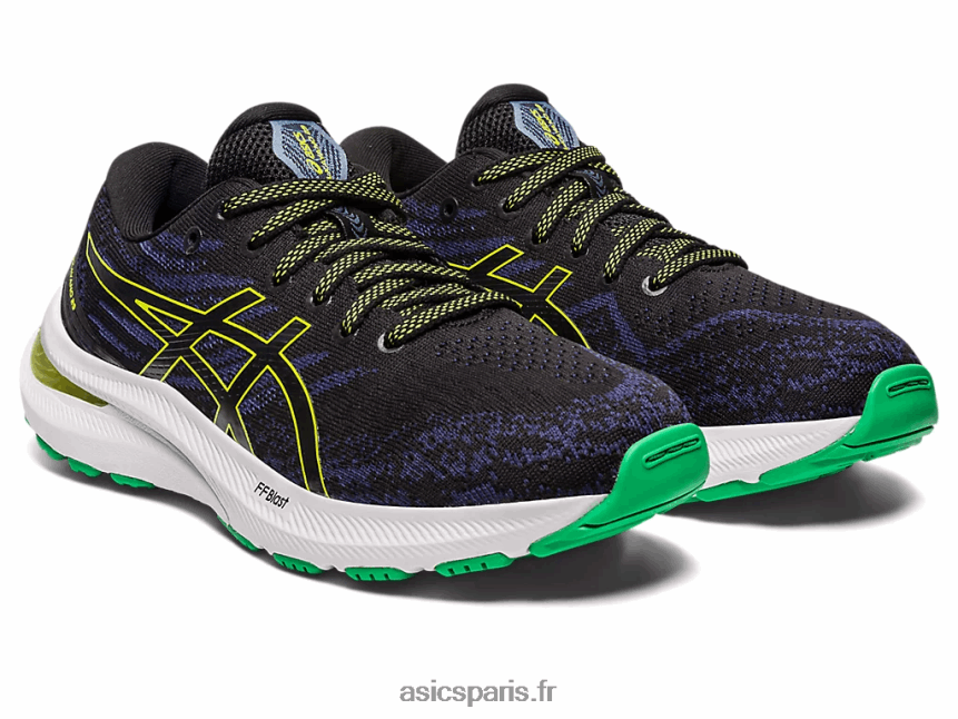 enfants Asics école primaire gel-kayano 29 BXL8B24291 noir/zeste de citron vert
