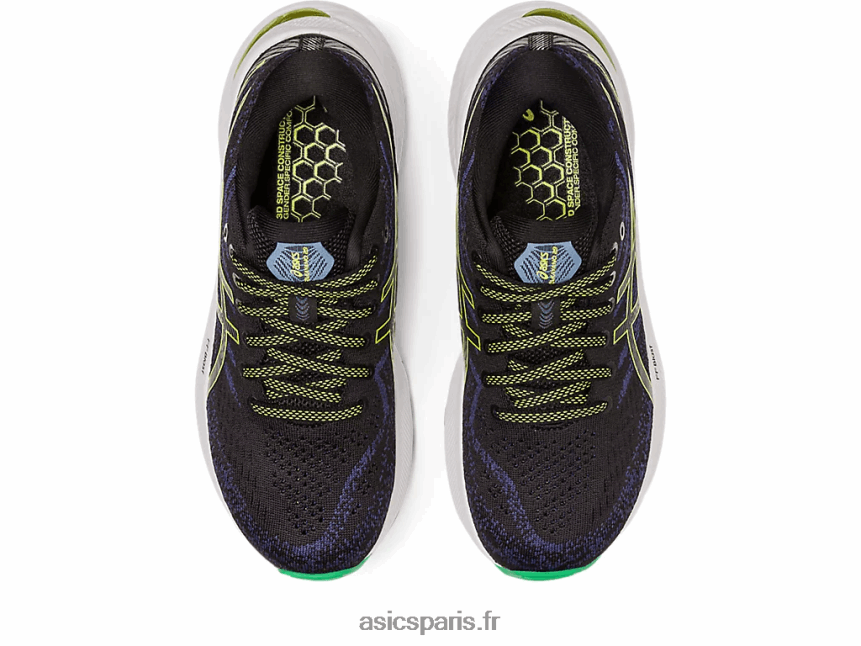 enfants Asics école primaire gel-kayano 29 BXL8B24291 noir/zeste de citron vert