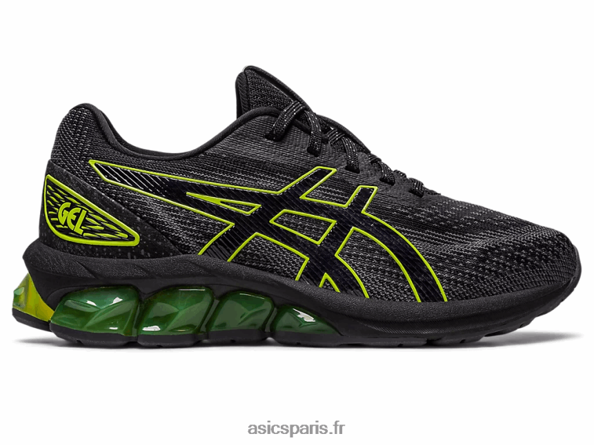 enfants Asics école primaire gel-quantum 180 vii BXL8B24300 noir/citron vert fluo