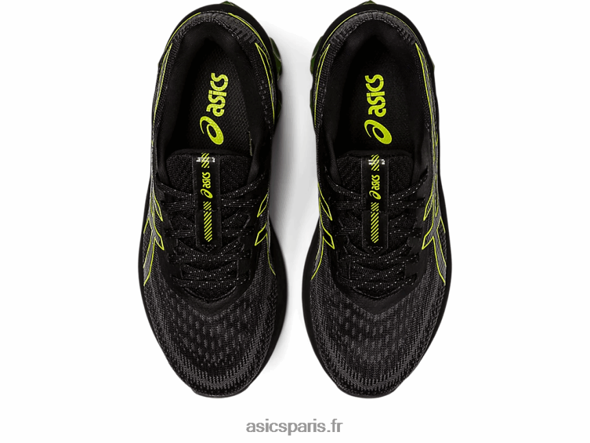 enfants Asics école primaire gel-quantum 180 vii BXL8B24300 noir/citron vert fluo