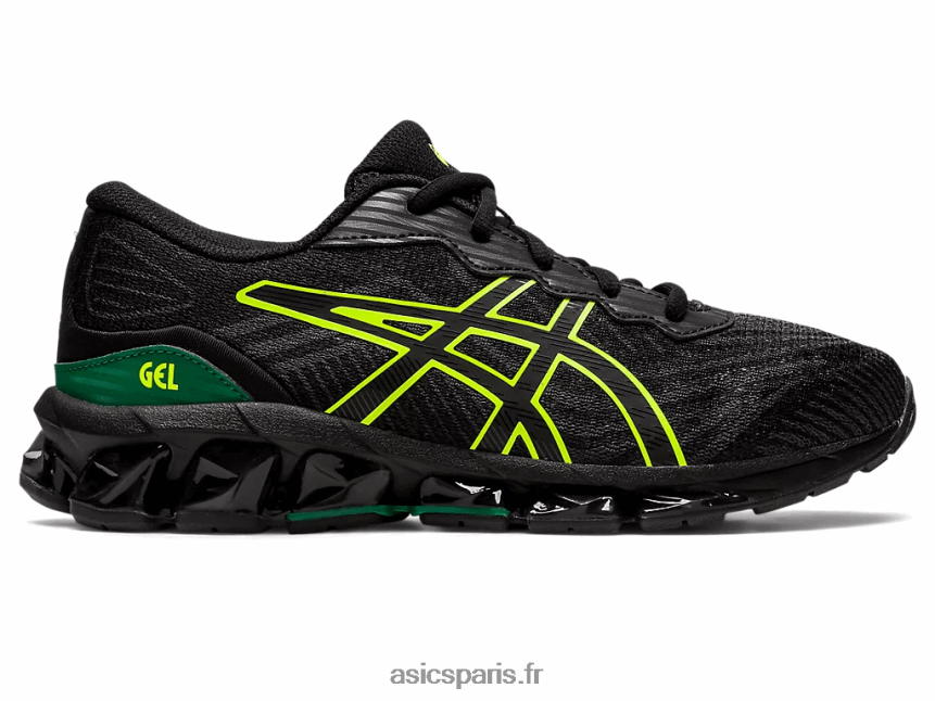 enfants Asics école primaire gel-quantum 360 vii BXL8B24381 noir/jaune de sécurité