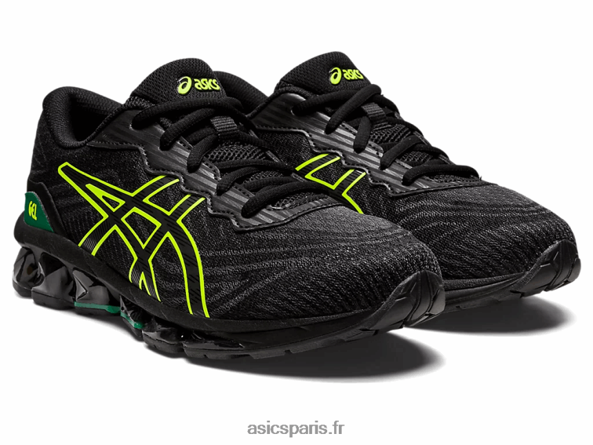 enfants Asics école primaire gel-quantum 360 vii BXL8B24381 noir/jaune de sécurité