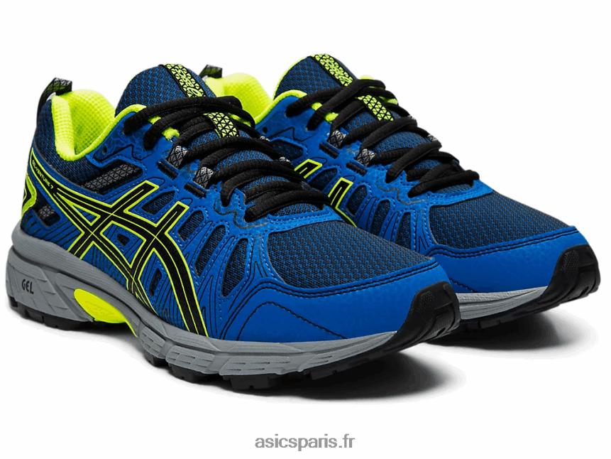 enfants Asics école primaire gel-venture 7 BXL8B24570 noir/jaune de sécurité