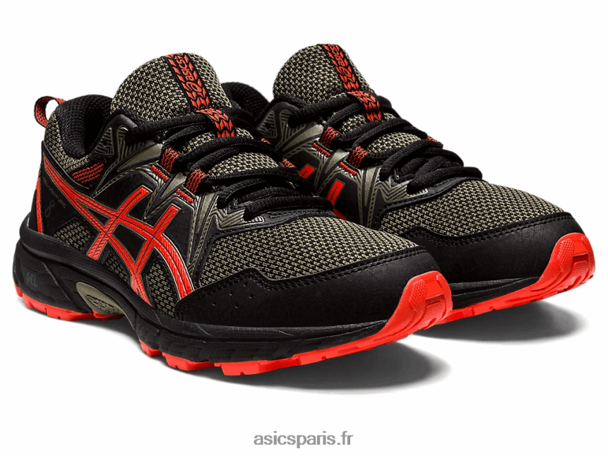 enfants Asics école primaire gel-venture 8 BXL8B24389 tomate noire/cerise