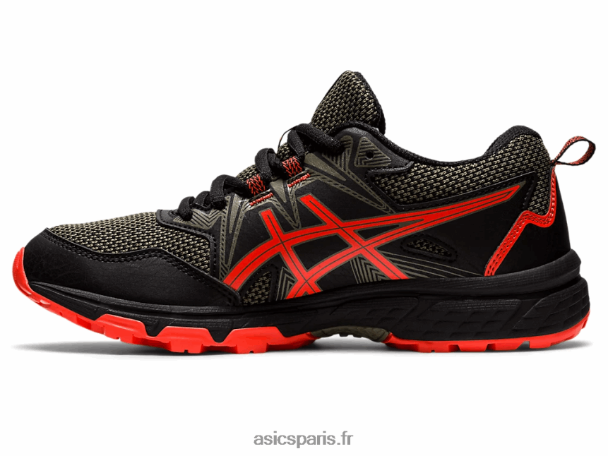 enfants Asics école primaire gel-venture 8 BXL8B24389 tomate noire/cerise