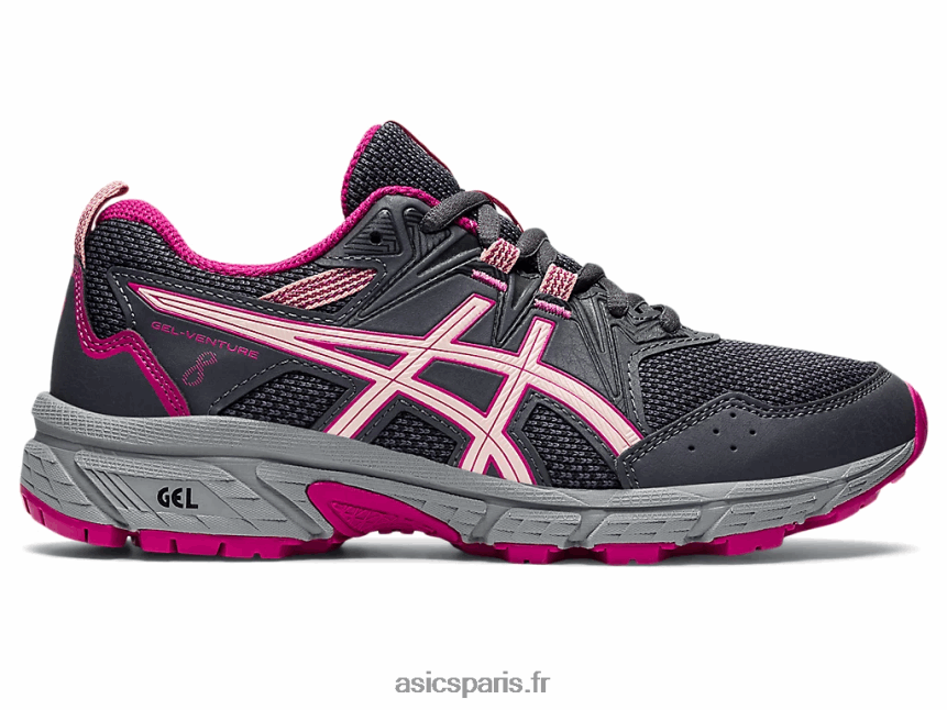 enfants Asics école primaire gel-venture 8 BXL8B24424 gris porteur/brise