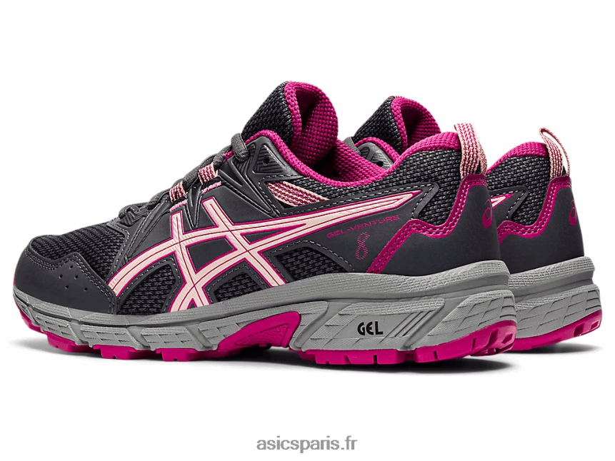 enfants Asics école primaire gel-venture 8 BXL8B24424 gris porteur/brise