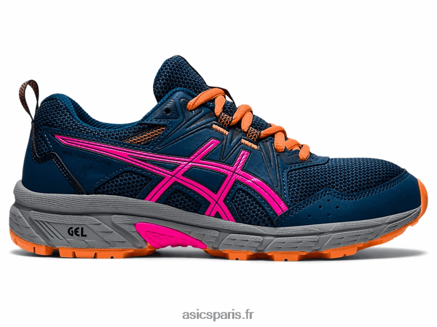 enfants Asics école primaire gel-venture 8 BXL8B24494 mako bleu/rose glo