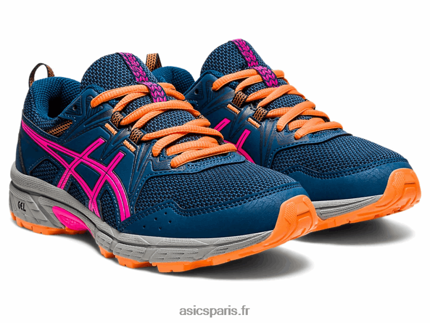 enfants Asics école primaire gel-venture 8 BXL8B24494 mako bleu/rose glo