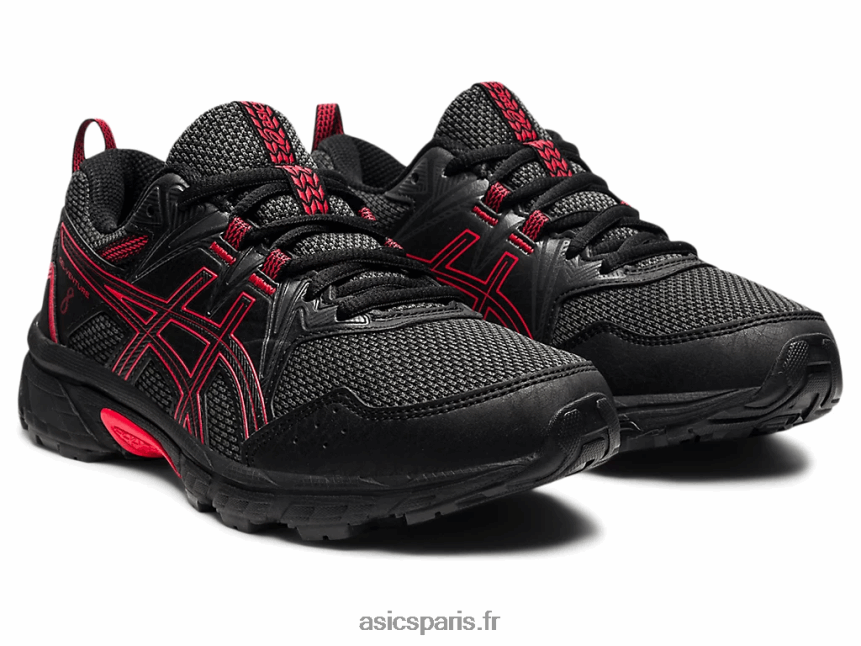enfants Asics école primaire gel-venture 8 BXL8B24508 noir/rouge électrique