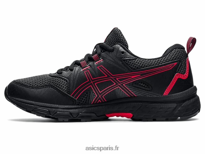 enfants Asics école primaire gel-venture 8 BXL8B24508 noir/rouge électrique