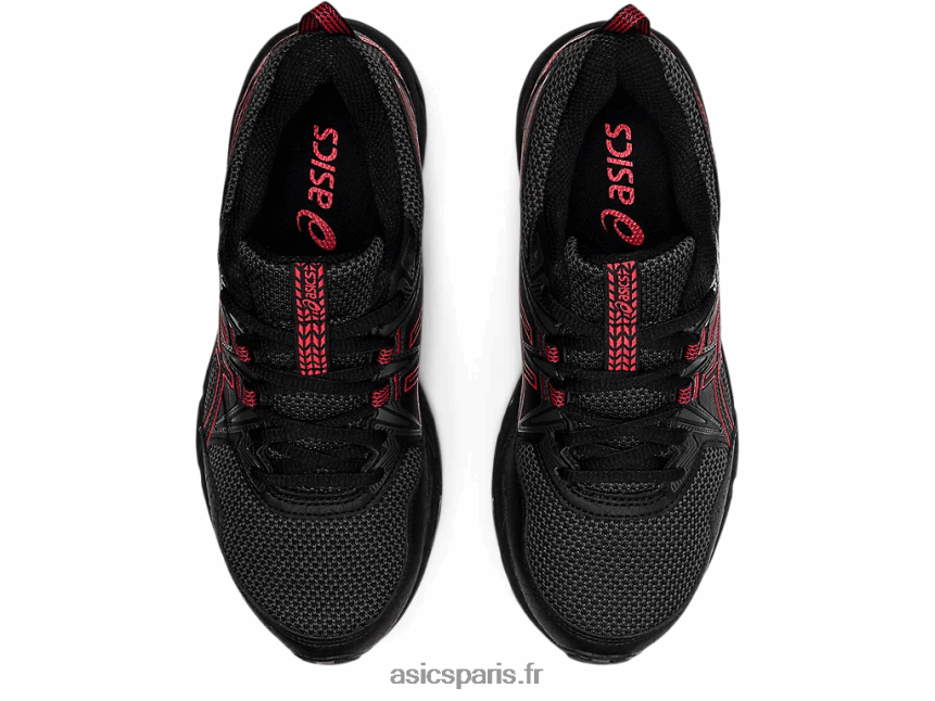 enfants Asics école primaire gel-venture 8 BXL8B24508 noir/rouge électrique