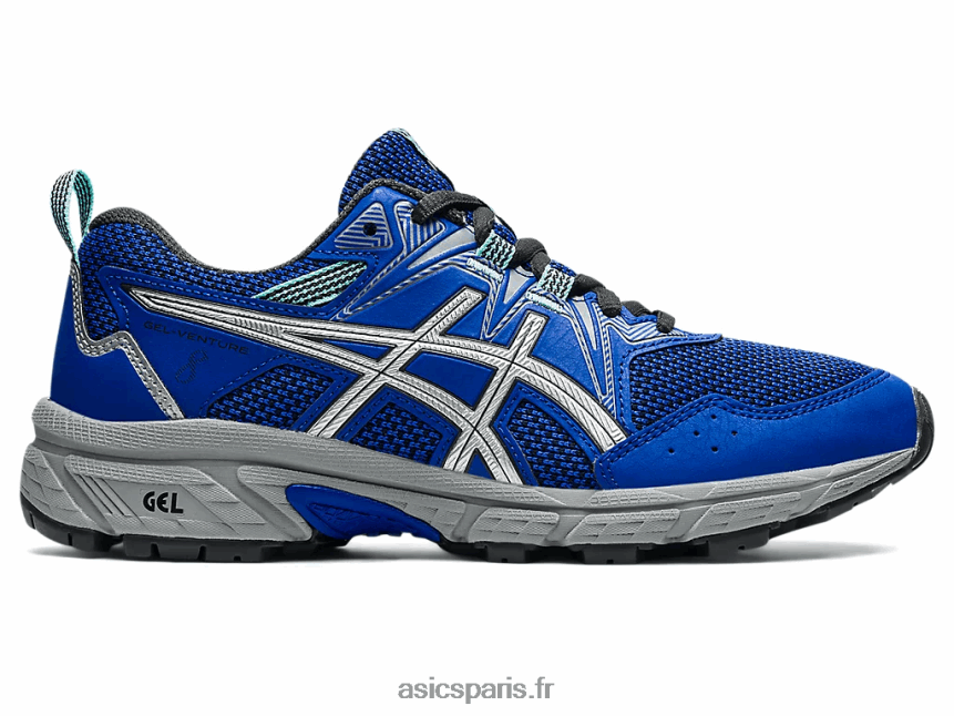 enfants Asics école primaire gel-venture 8 BXL8B24509 bleu lapis lazuli/argent pur