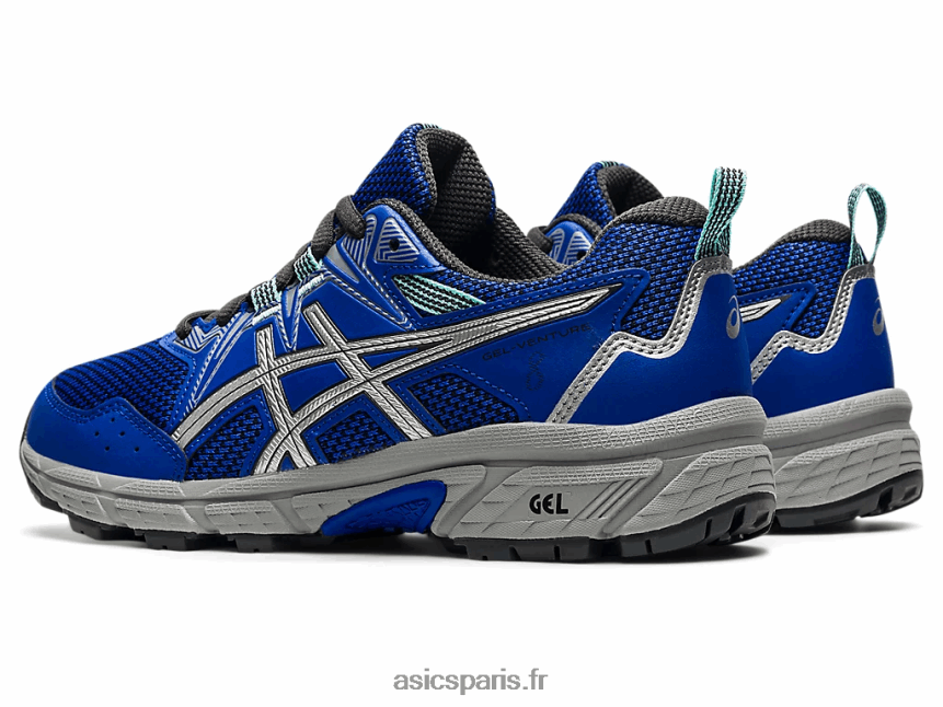 enfants Asics école primaire gel-venture 8 BXL8B24509 bleu lapis lazuli/argent pur