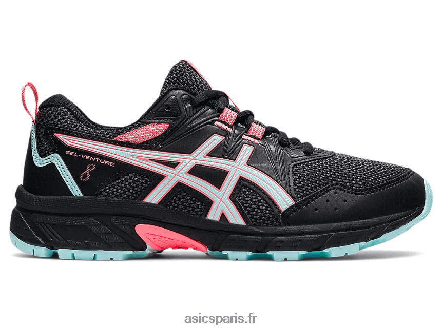 enfants Asics école primaire gel-venture 8 BXL8B24510 noir/bleu clair