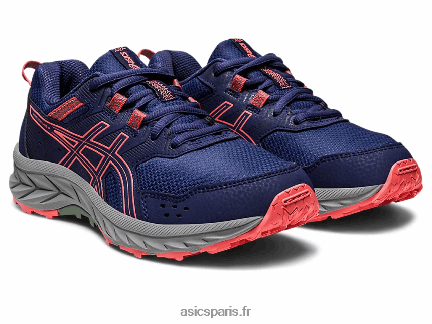 enfants Asics école primaire gel-venture 9 BXL8B24220 bleu indigo/papaye