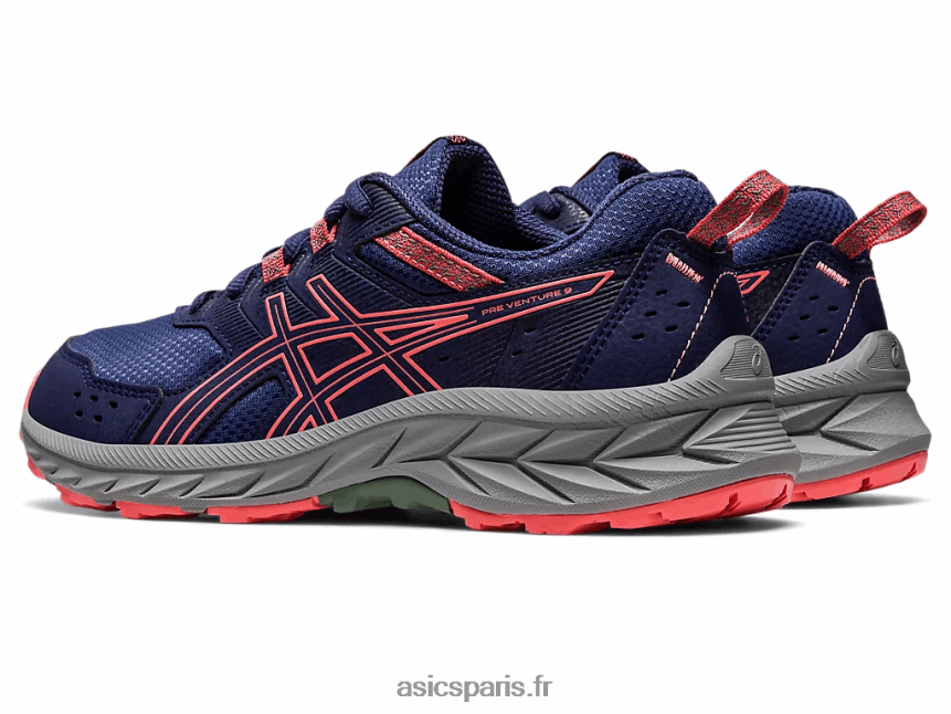 enfants Asics école primaire gel-venture 9 BXL8B24220 bleu indigo/papaye