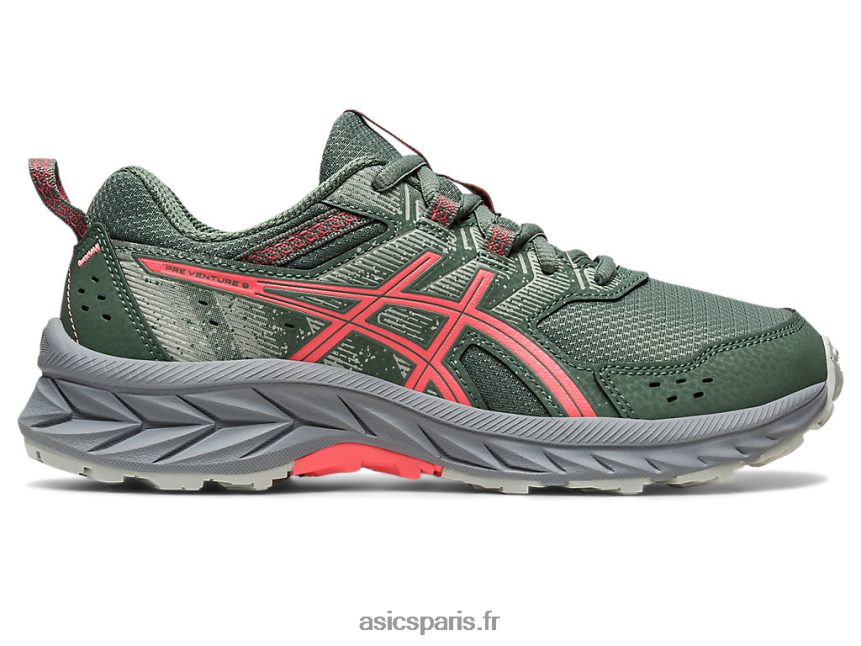 enfants Asics école primaire gel-venture 9 BXL8B24221 lierre/papaye