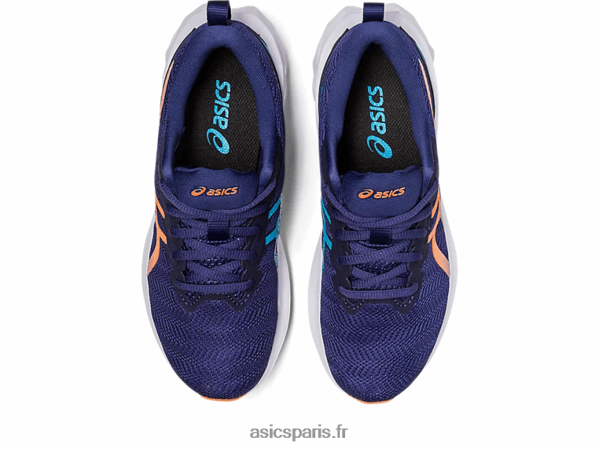 enfants Asics école primaire novablast 2 BXL8B24277 bleu indigo/pêche soleil