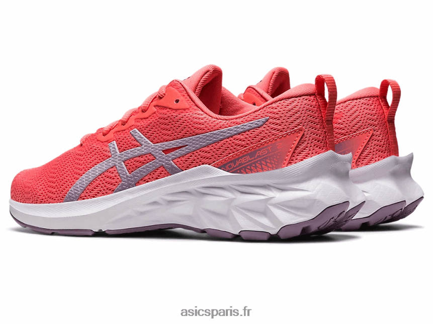 enfants Asics école primaire novablast 2 BXL8B24285 papaye/violette crépusculaire