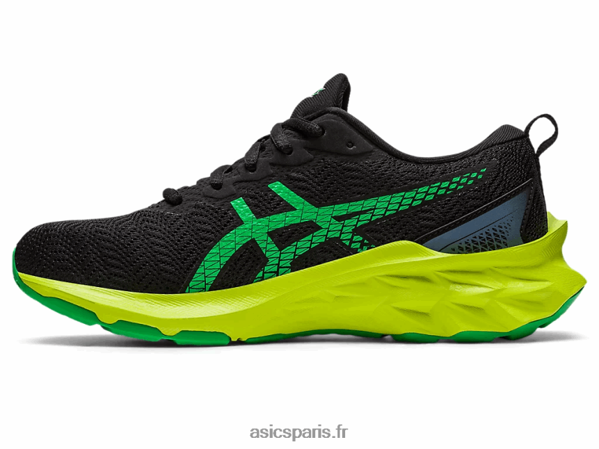 enfants Asics école primaire novablast 2 BXL8B24309 noir/zeste de citron vert