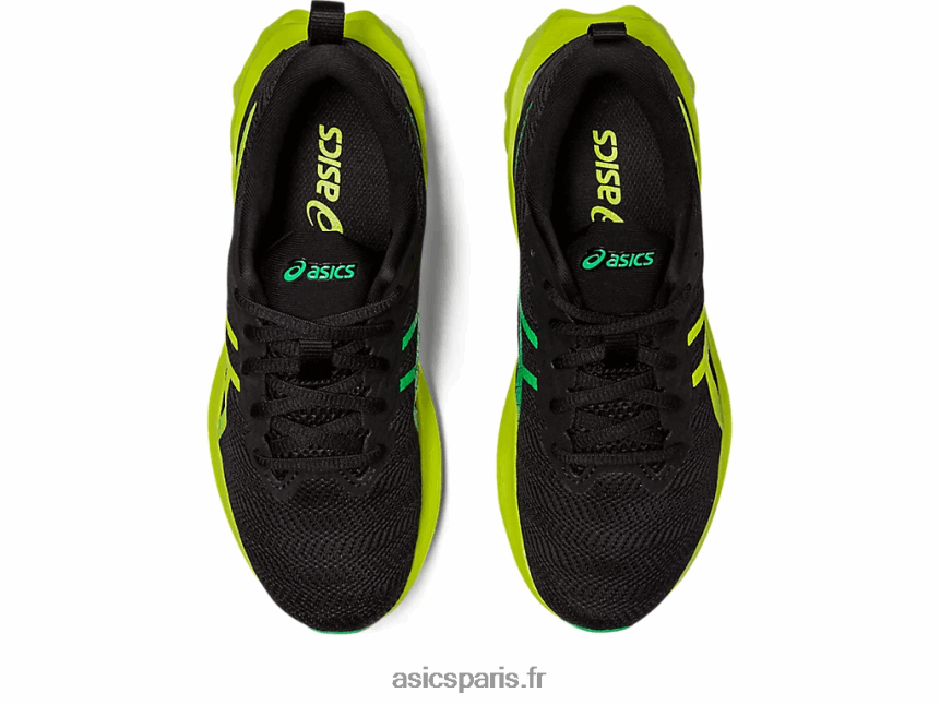 enfants Asics école primaire novablast 2 BXL8B24309 noir/zeste de citron vert