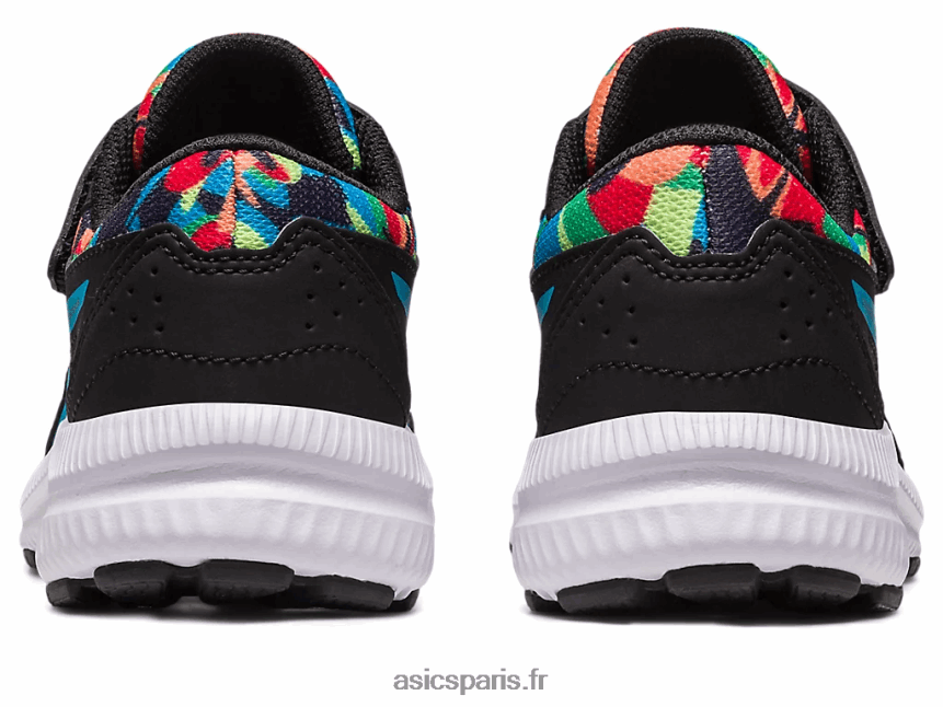 enfants Asics contester 8 préscolaire BXL8B24247 noir/bleu île