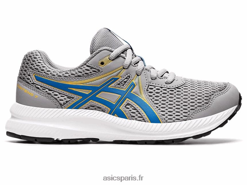 enfants Asics contester l'école primaire 7 BXL8B24535 plaque de gypse/bleu électrique