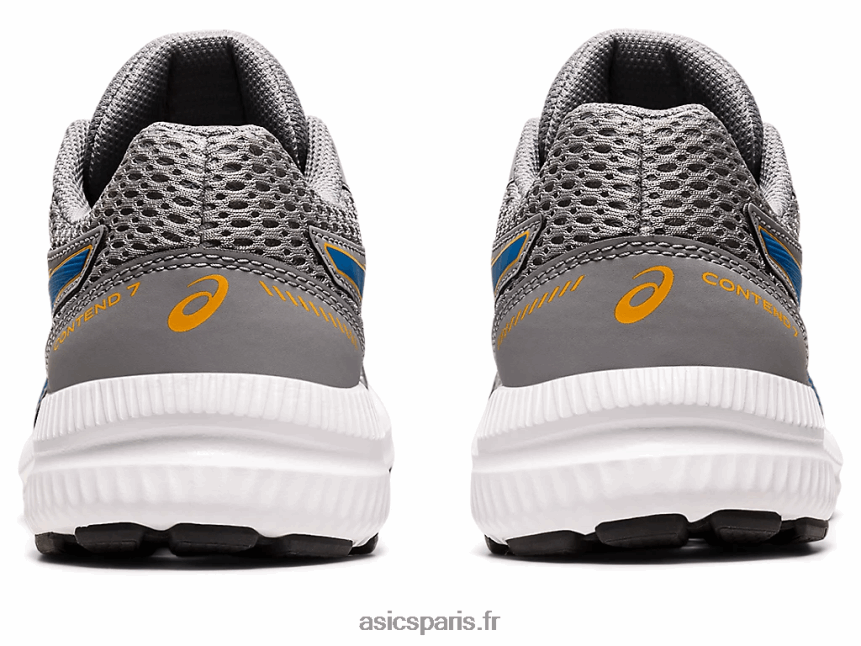 enfants Asics contester l\'école primaire 7 BXL8B24535 plaque de gypse/bleu électrique