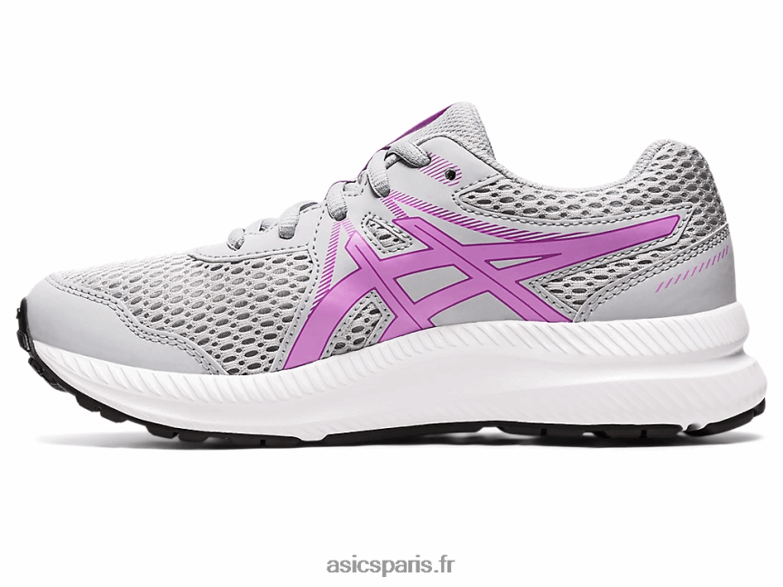 enfants Asics contester l\'école primaire 7 BXL8B24536 gris piémont/lumière lavande
