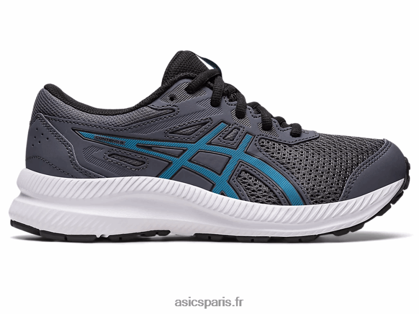 enfants Asics contester l'école primaire 8 BXL8B24245 gris porteur/bleu île